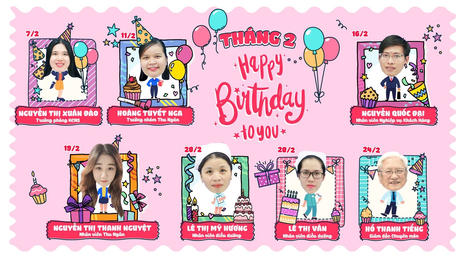 CHÚC MỪNG SINH NHẬT CBNV THÁNG 2/2025