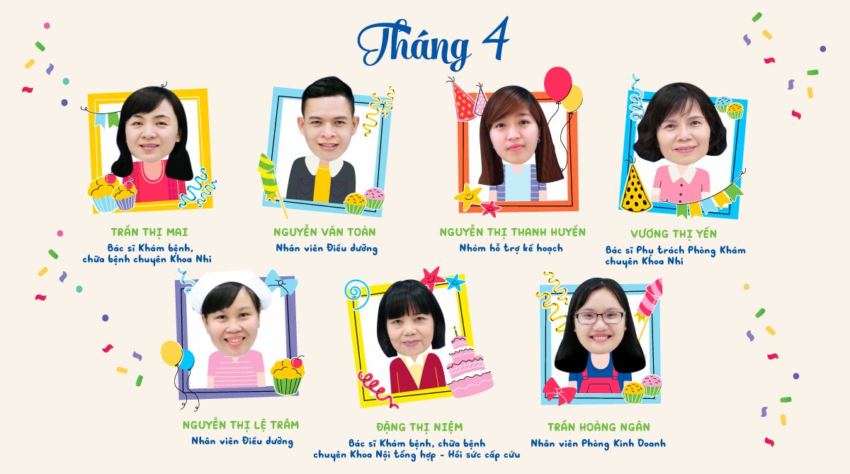 Chúc mừng sinh nhật CBNV tháng 4.2021