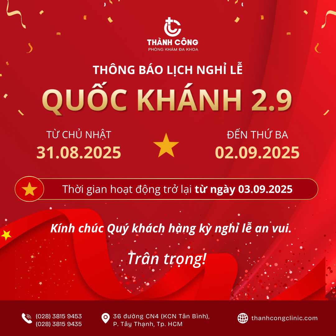 THÔNG BÁO LỊCH NGHỈ LỄ QUỐC KHÁNH 02-09-2025