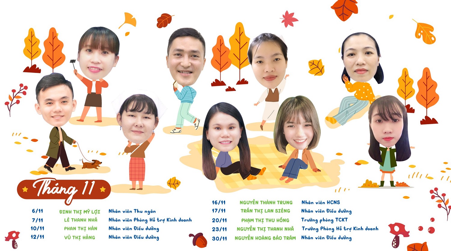 Sinh nhс║нt CBNV th├бng 11 2023